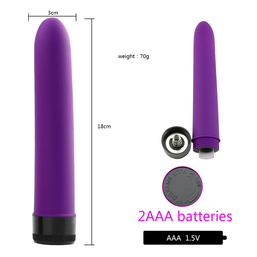 классический силиконовый вибратор 2,8х18см 47507-mm в России