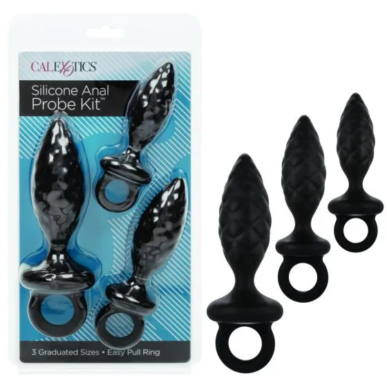Набор из трех анальных пробок SILICONE ANAL PROBE KIT
