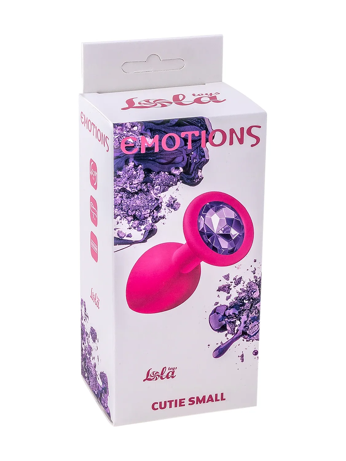 анальная пробка emotions cutie small pink dark purple crystal 4011-01lola в России