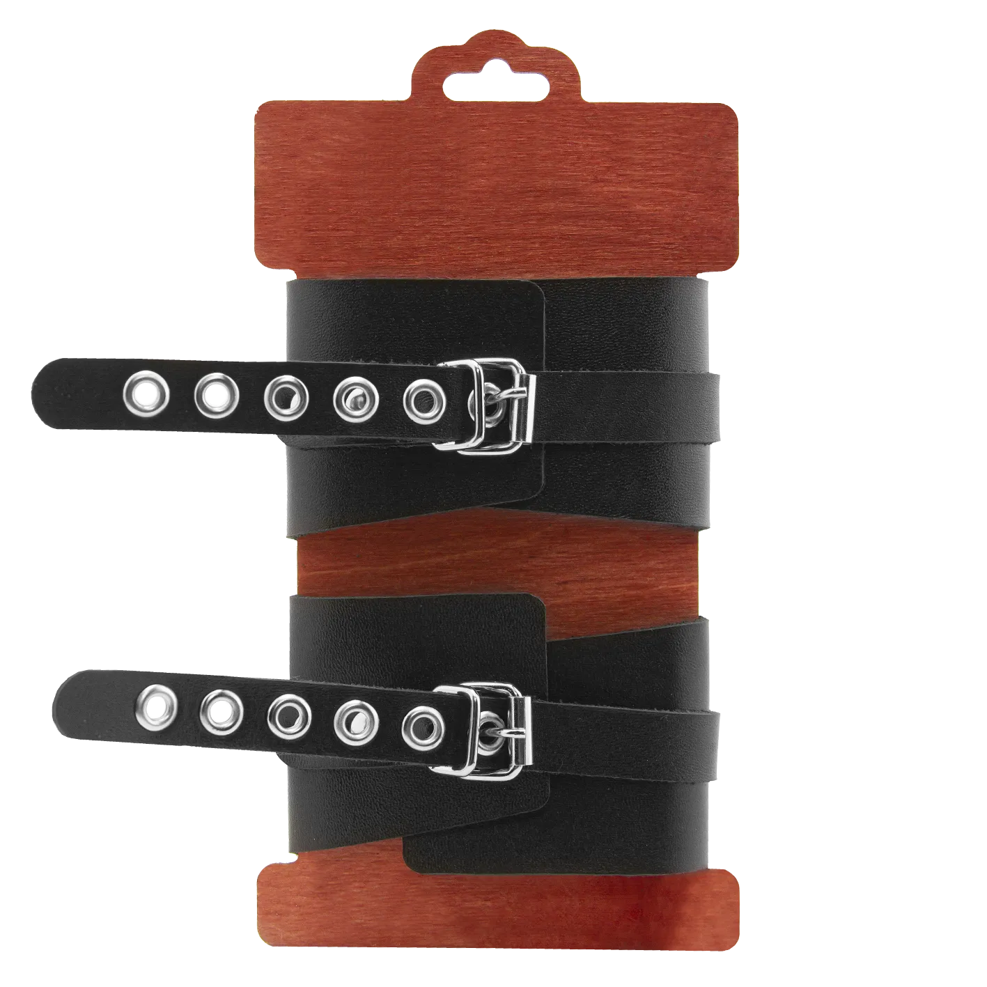 оковы pinkrabbit из черной кожи с белым декором в России