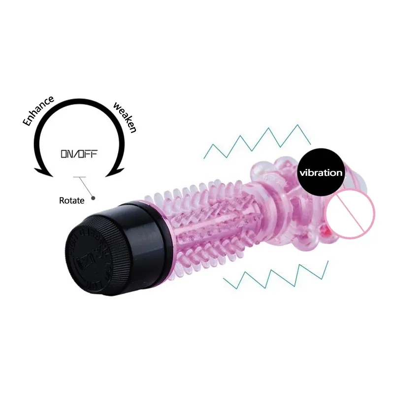 вибратор 16,5х 3,5 см с дополнительными пупырышками, розовый 47545-mm в России