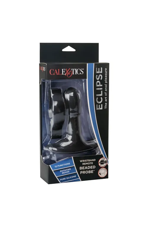 перезарежаемый анальный стимулятор beaded probe с функцией "ротации" и управлением с браслета в России