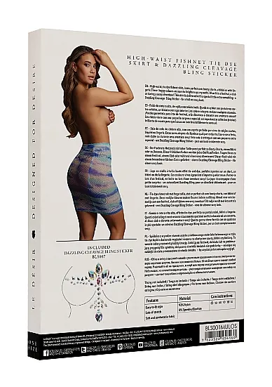 Эротическое юбка в сеточку с завышенной талией и ослепительная наклейка - o / s в России