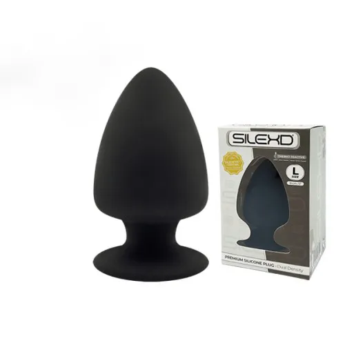 анальная втулка silexd plug model 1, черная, l в России