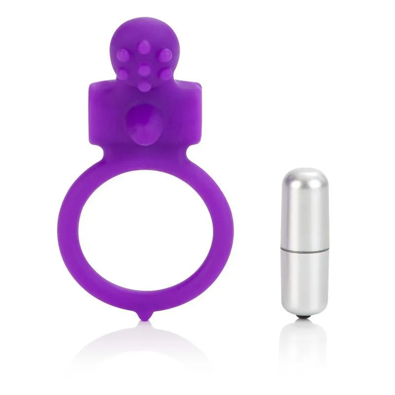 виброкольцо california exotic novelties body & soul inspiration, фиолетовое в России