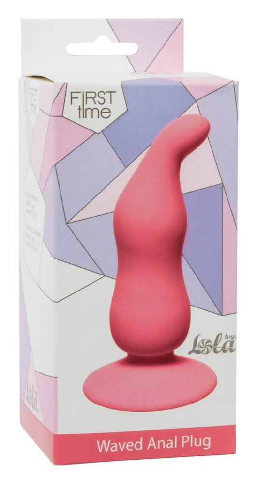 анальная пробка waved anal plug pink 4104-01lola в России