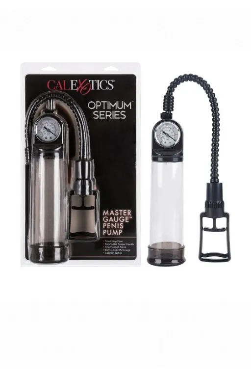 Ручная вакуумная помпа для мужчин с манометром Master Gauge Penis Pump