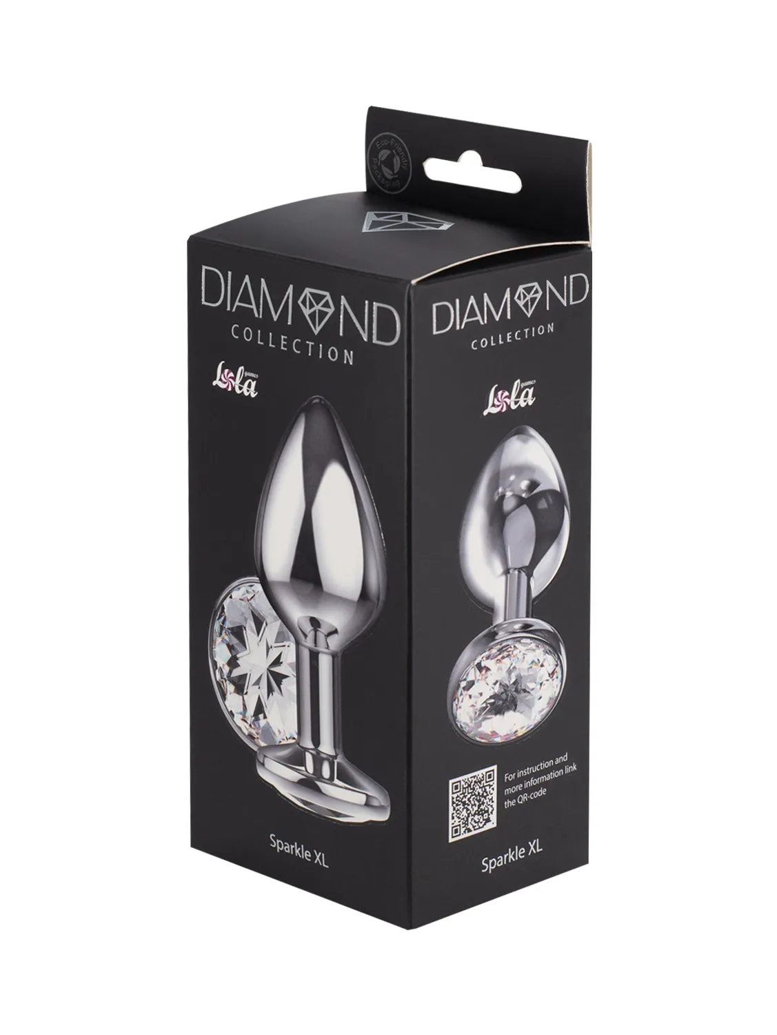 большая анальная пробка diamond clear sparkle xl 4028-02lola в России