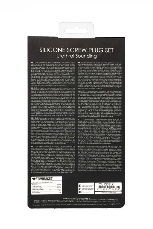 набор из трех стимуляторов уретры (струн) silicone screw plug set в России