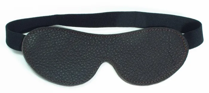 маска из натуральной кожи коричневая двухсторонняя 58003ars в России