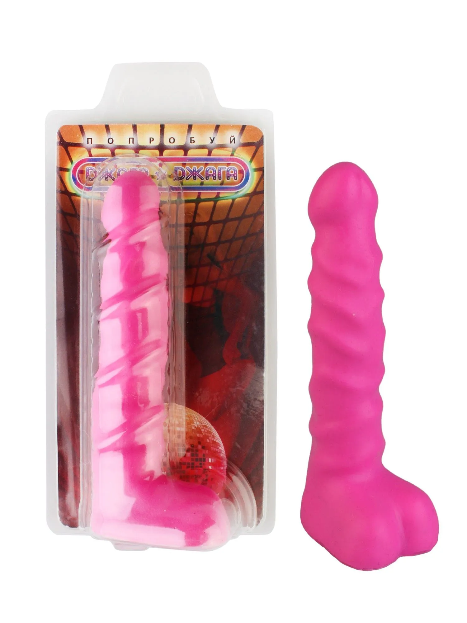 анальный стимулятор с мошонкой. ярко-розовый в России