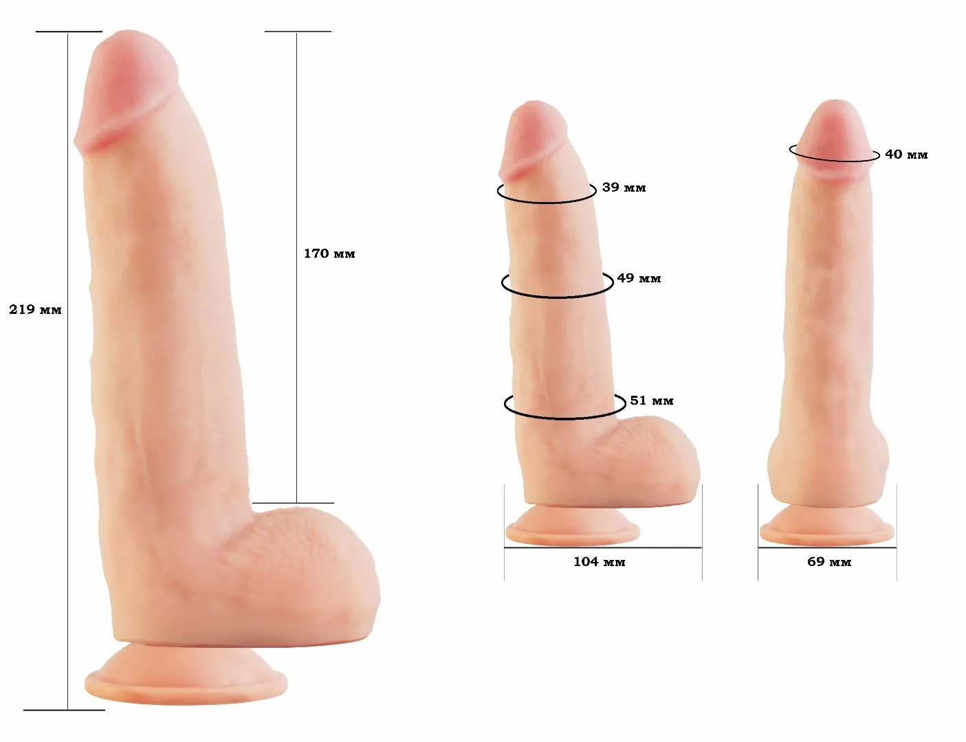 фаллоимитатор human form 613607ru в России