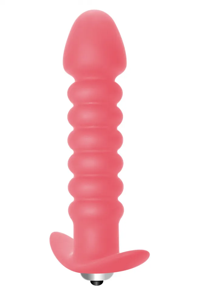 анальная пробка с вибрацией twisted anal plug pink (батарейки ааа) 5007-01lola в России