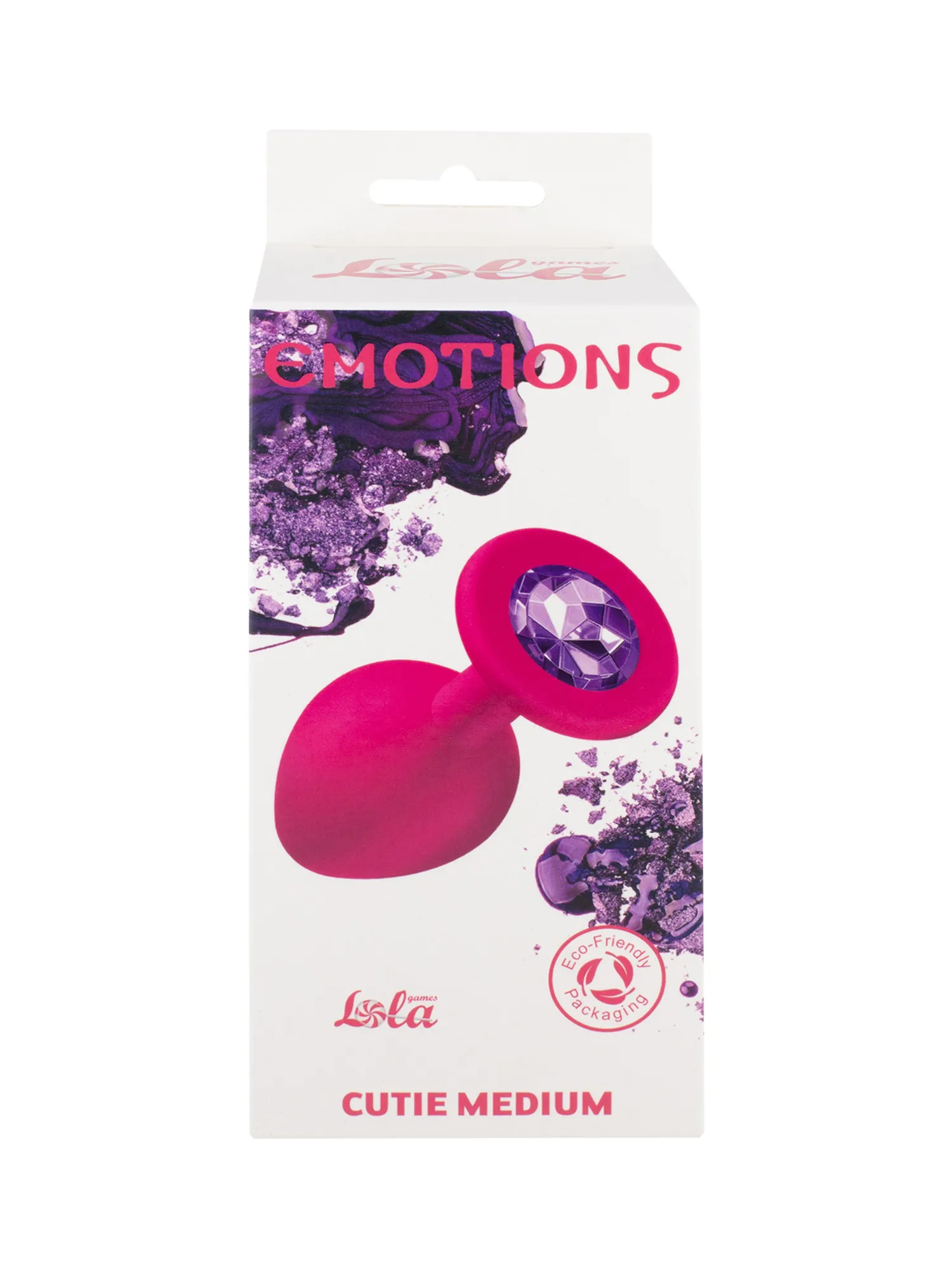 анальная пробка emotions cutie medium pink dark purple crystal 4012-02lola в России