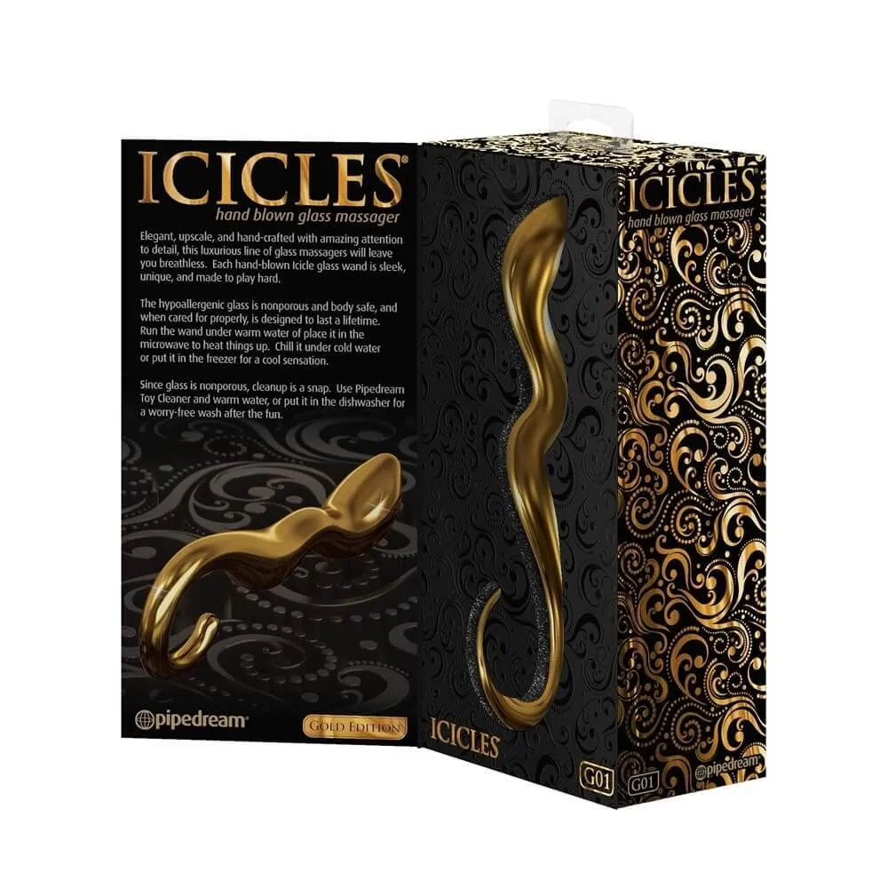 фаллоимитатор pipedream icicles gold edition g01, стеклянный в России