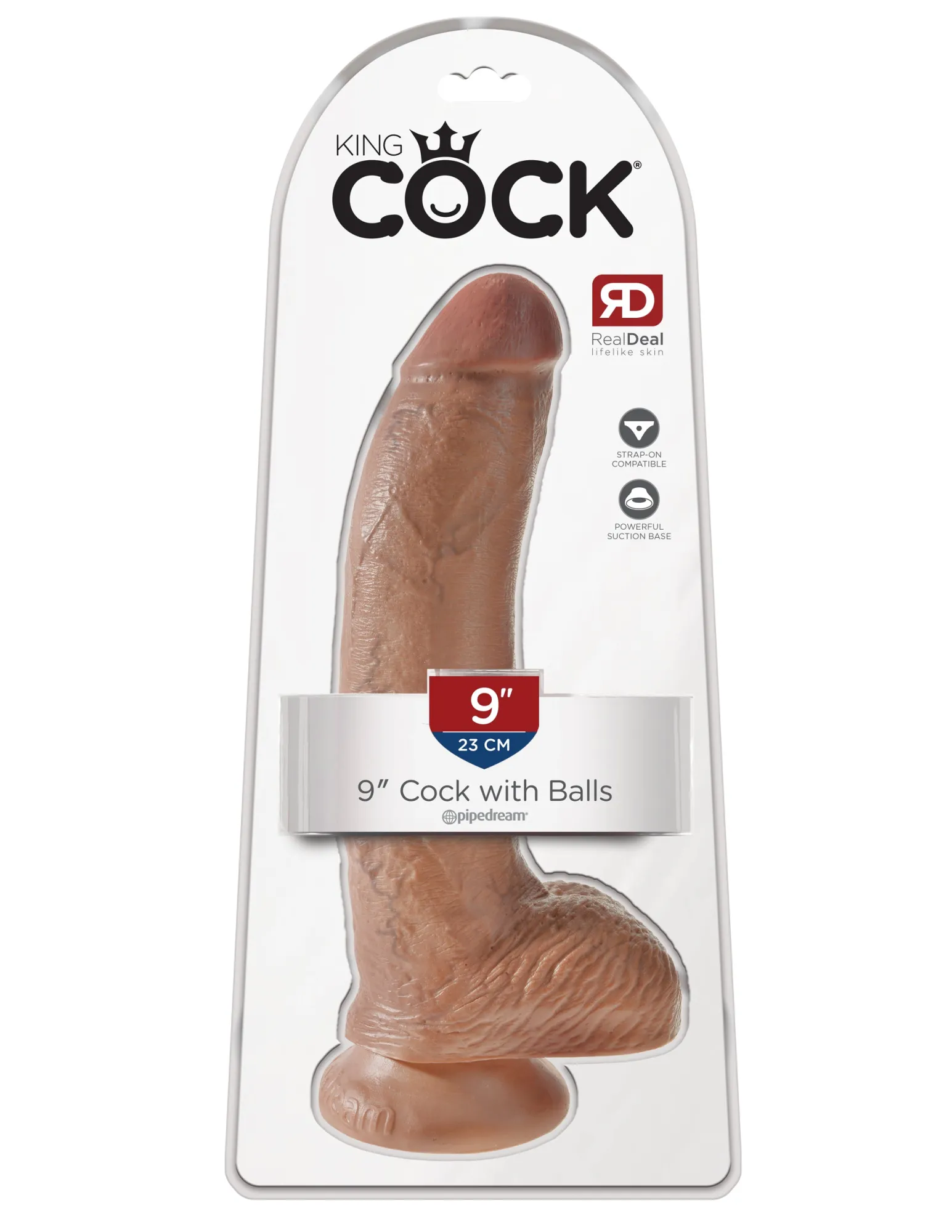 Фаллоимитатор King Cock 9" Cock with Balls - Tan Pipedream 550822PD
