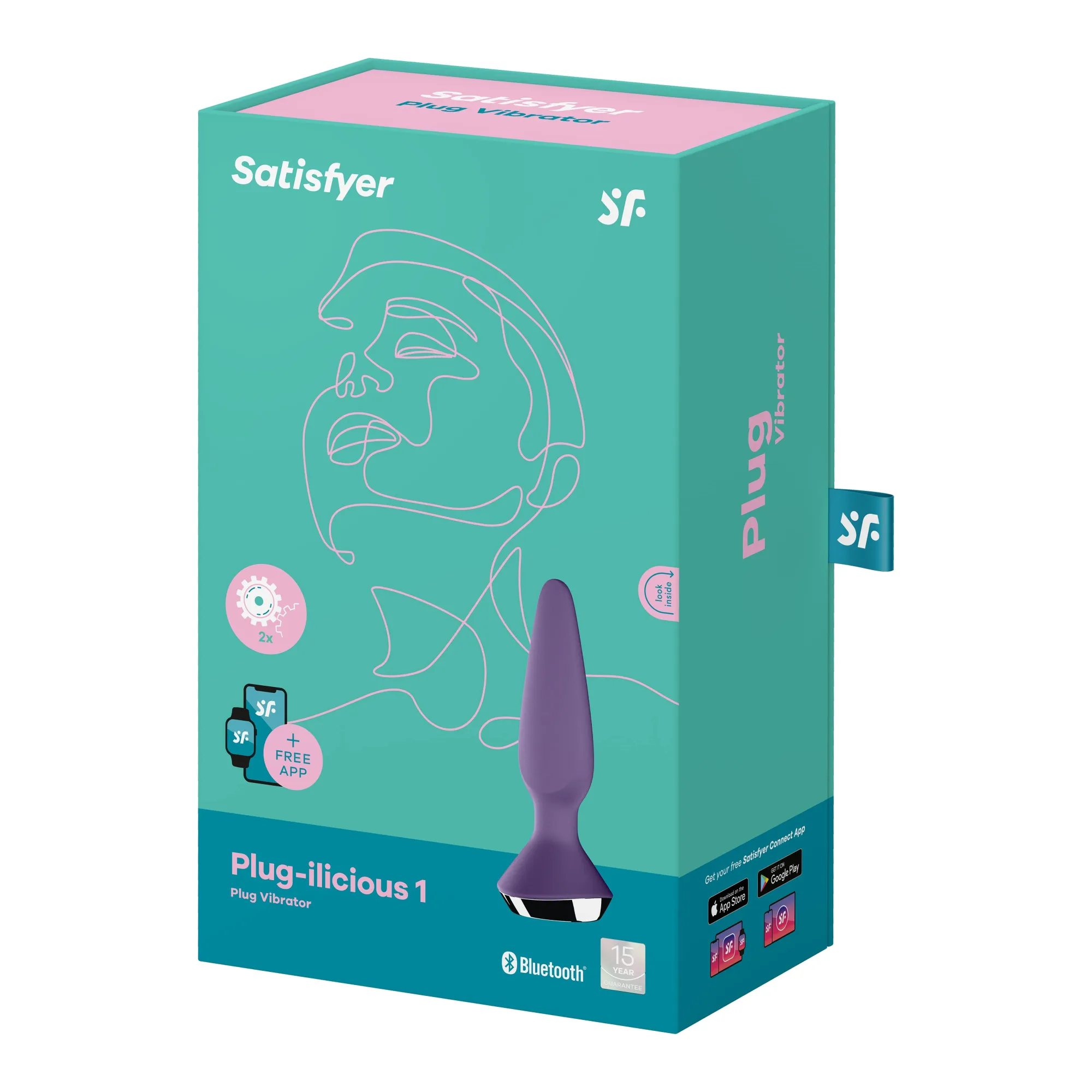 Анальная пробка с вибрацией Satisfyer Plug Ilicious 1 (фиолетовый)