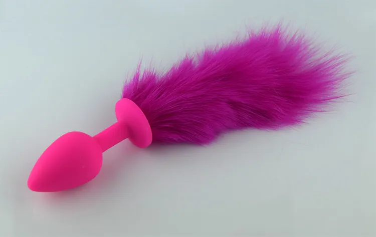 пробка розовая силикон с розовым хвостом 2,8 х 18,9 см 47162-mm в России