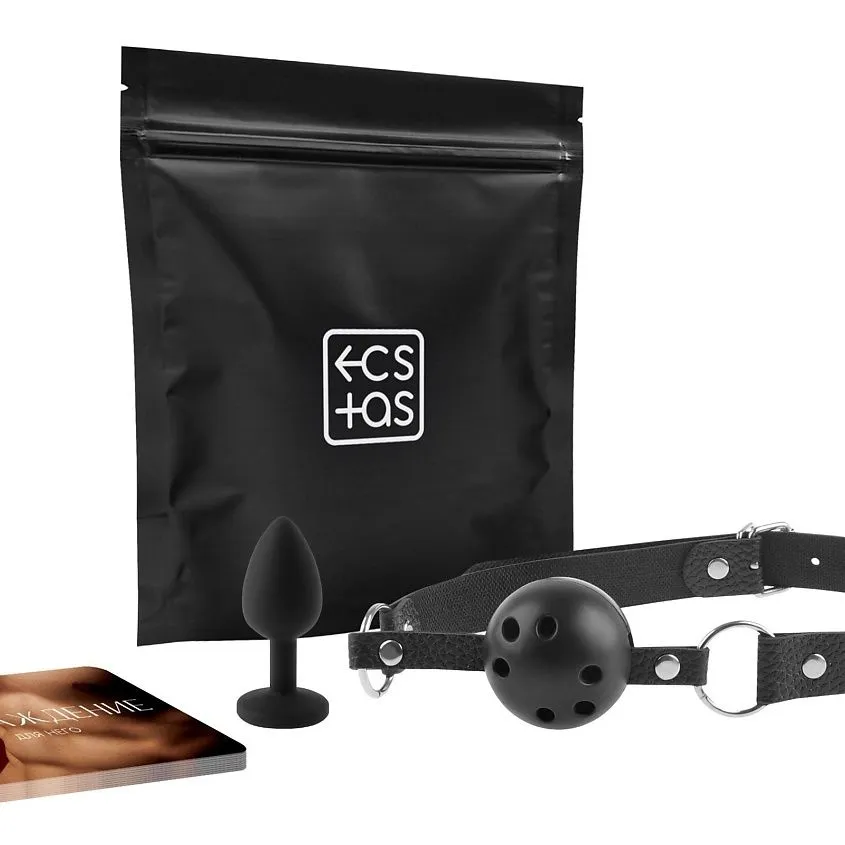 Набор для двоих «Во власти страсти», 3 в 1 (20 карт, анальная пробка, кляп)