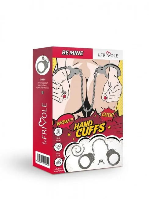 наручники декоративные со сменными цепями le frivole be mine, металл в России