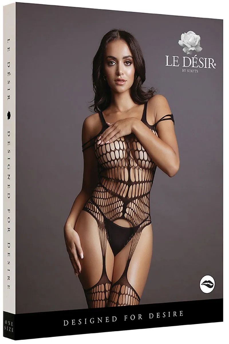 Эротическое кетсьюит le desir (боди-комбинезон), черный в России