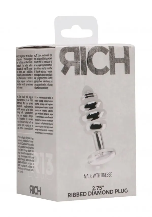 металлическая пробка shots media, , диаметр 2.9 см, ребристая, серебрянная в России