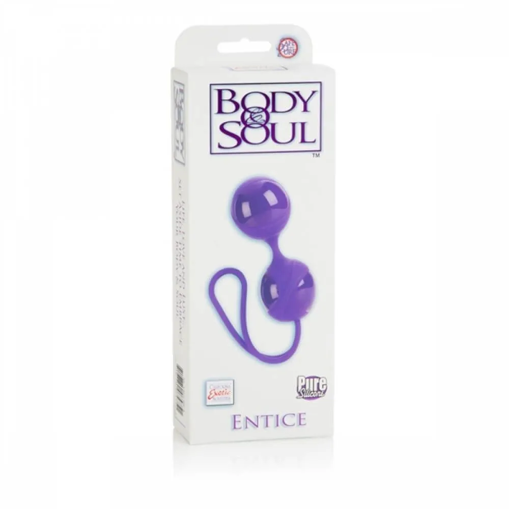 вагинальные шарики california exotic novelties body & soul entice, фиолетовые в России