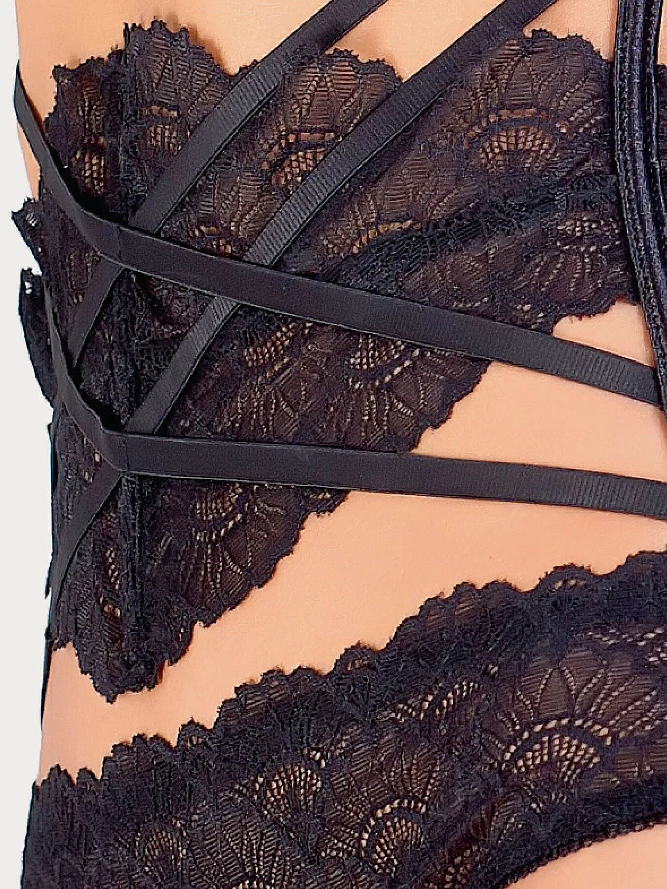 Эротическое комплект istinto di opium, черный в России