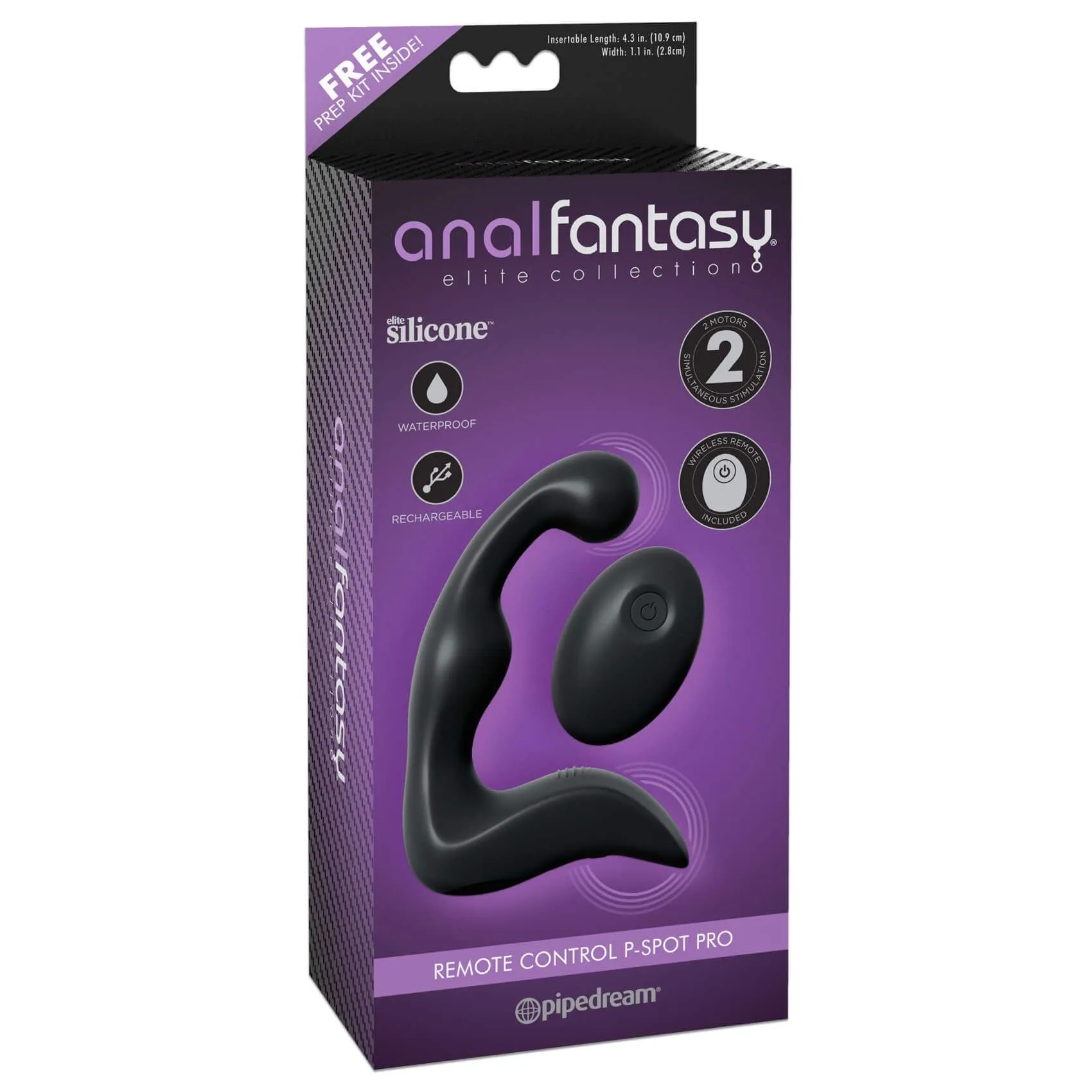 вибростимулятор простаты простаты pipedream anal fantasy p-spot pro, черный в России