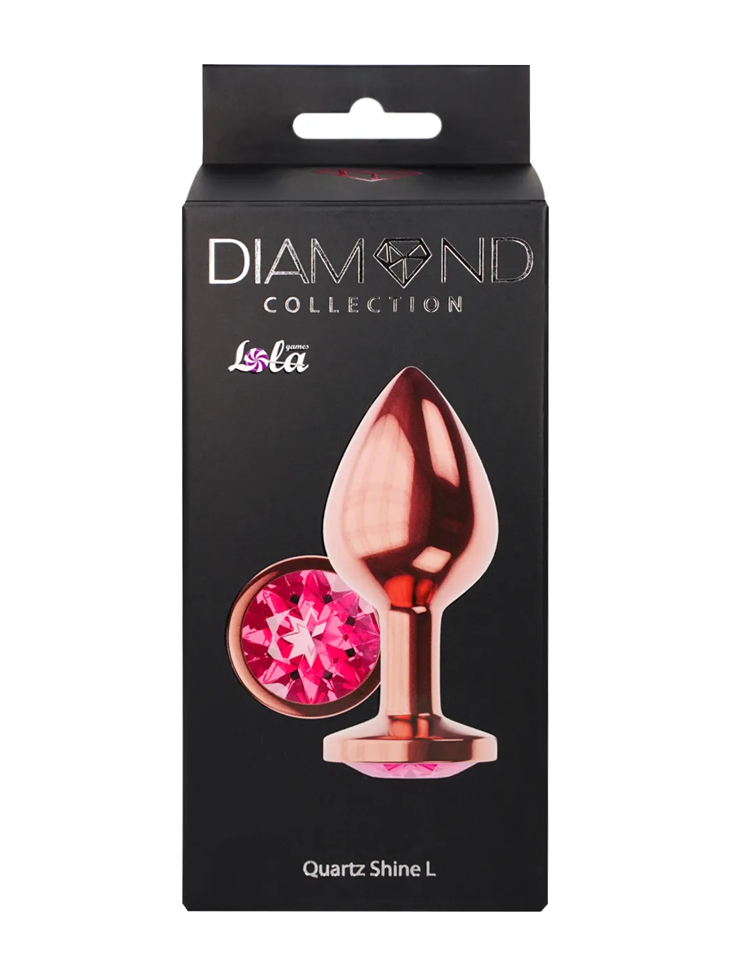 анальная пробка diamond quartz shine l розовое золото 4023-02lola в России