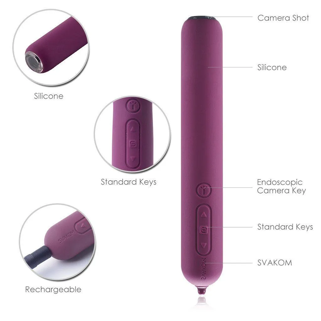 вибратор с камерой svakom siime, фиолетовый в России