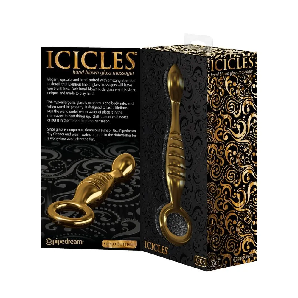фаллоимитатор pipedream icicles gold edition g04, стеклянный в России