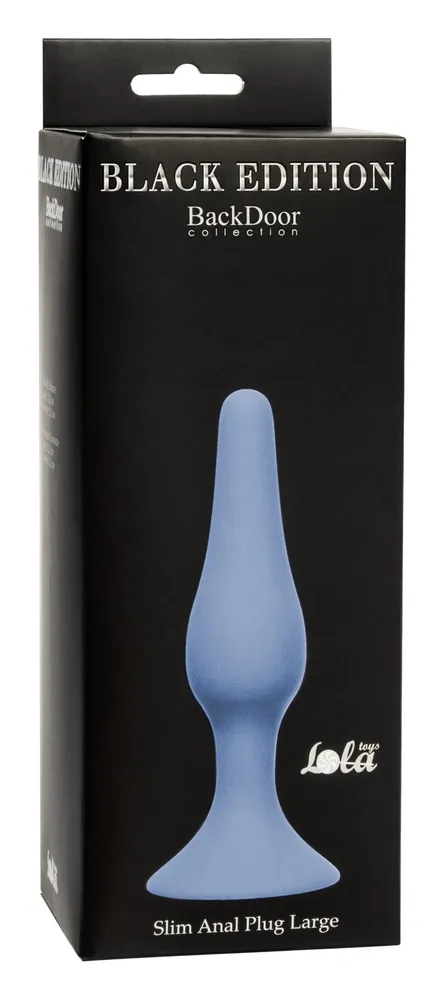 анальная пробка slim anal plug large blue 4205-02lola в России