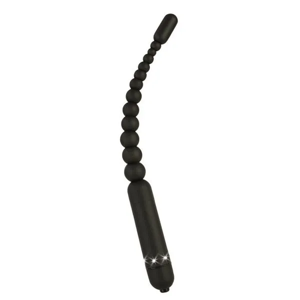 гибкий анальный вибратор california exotic crystal chic wands, чёрный в России