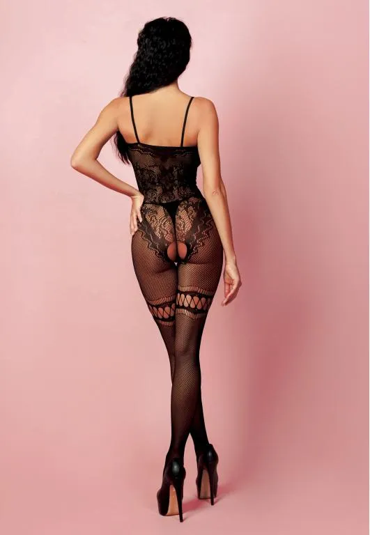 Эротическое кетсьюит (боди-комбинезон) valencia xl/xxl черный в России