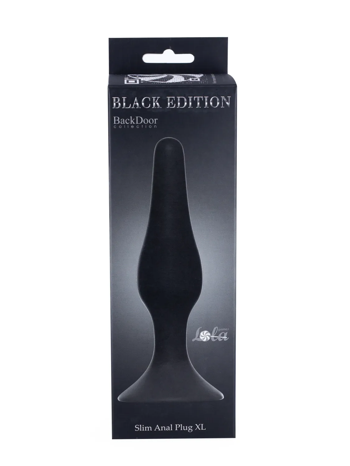 Анальная пробка Slim Anal Plug XL Black 4204-01Lola