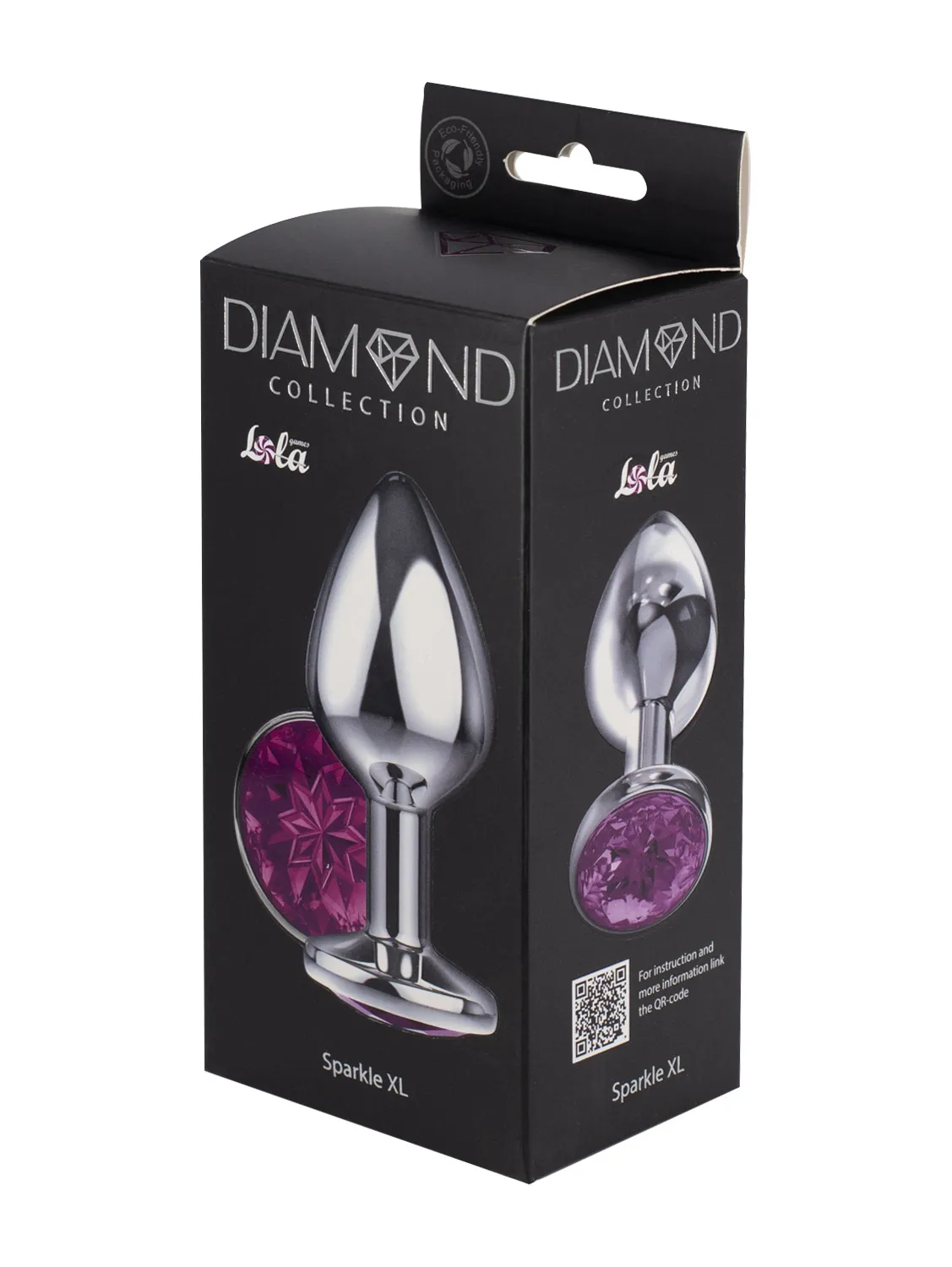 большая анальная пробка diamond purple sparkle xl 4028-01lola в России