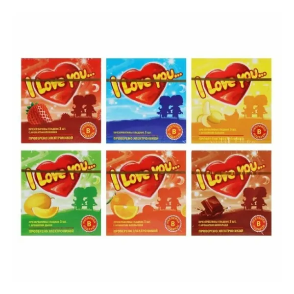 презервативы "i love you", 3 шт, в ассортименте в России
