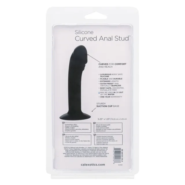анальный фаллоимитатор silicone curved anal stud в России