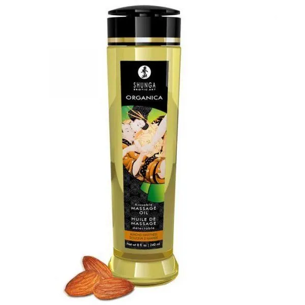 массажное масло shunga миндальная сладость, серия органика, 240 мл в России