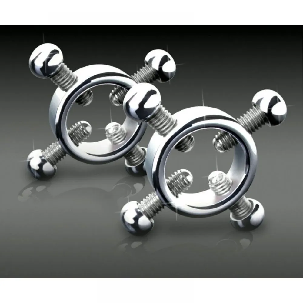 зажимы pipedream metal worx adjustable nipple clamps, металлические в России