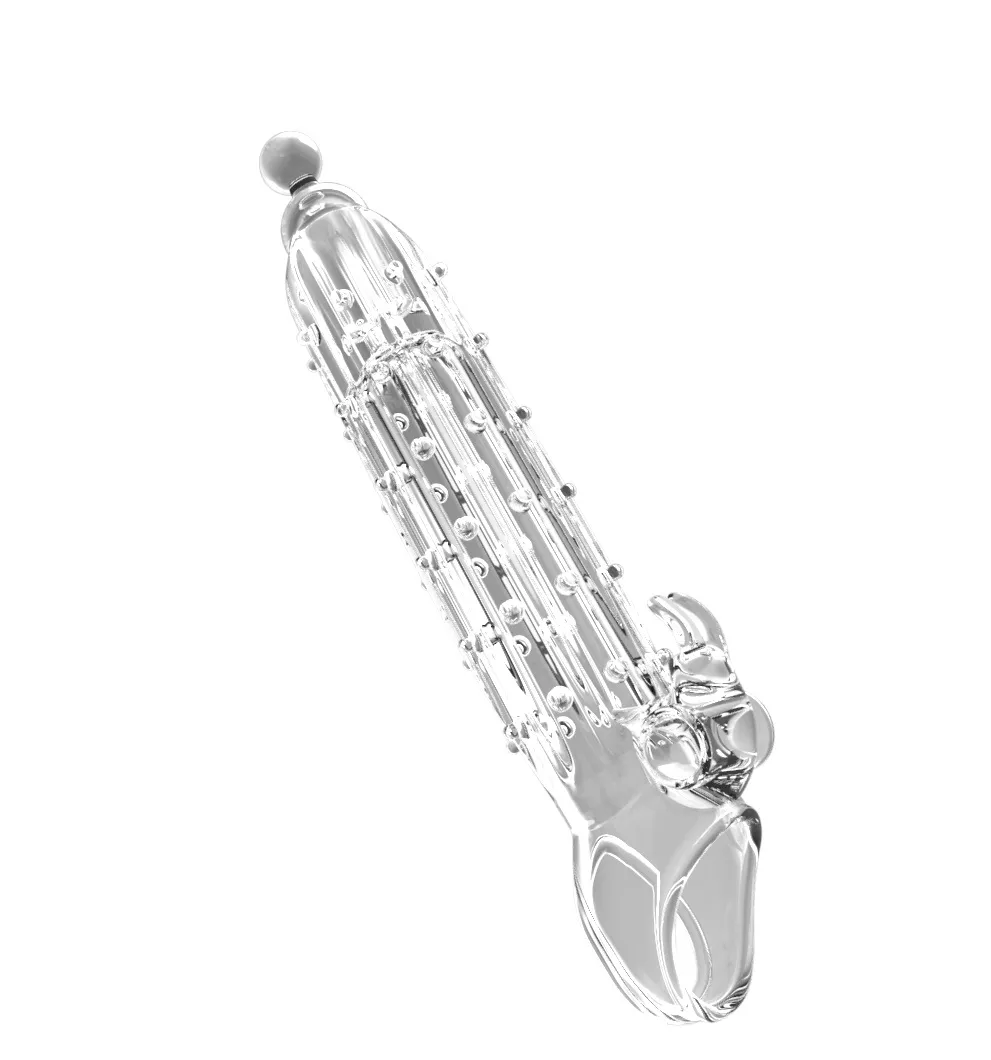 Вибронасадка рельефная с двумя моторами и держателем мошонки, 22 х 3,8 см 47560-MM