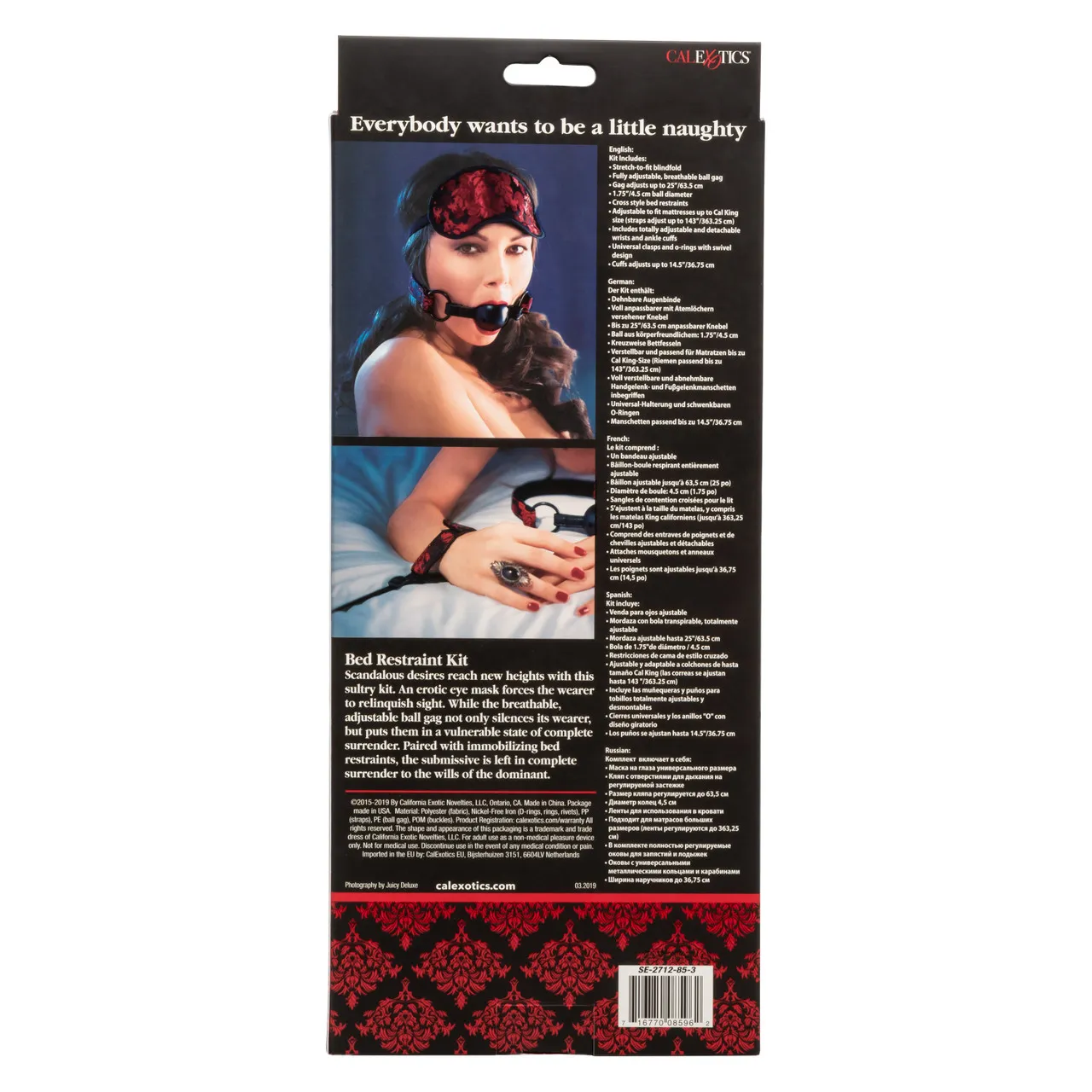 набор для интимных удовольствий scandal® bed restraint kit в России