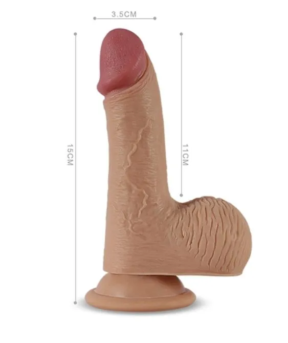 вибратор на присоске lovetoy nature cock luca, телесный в России