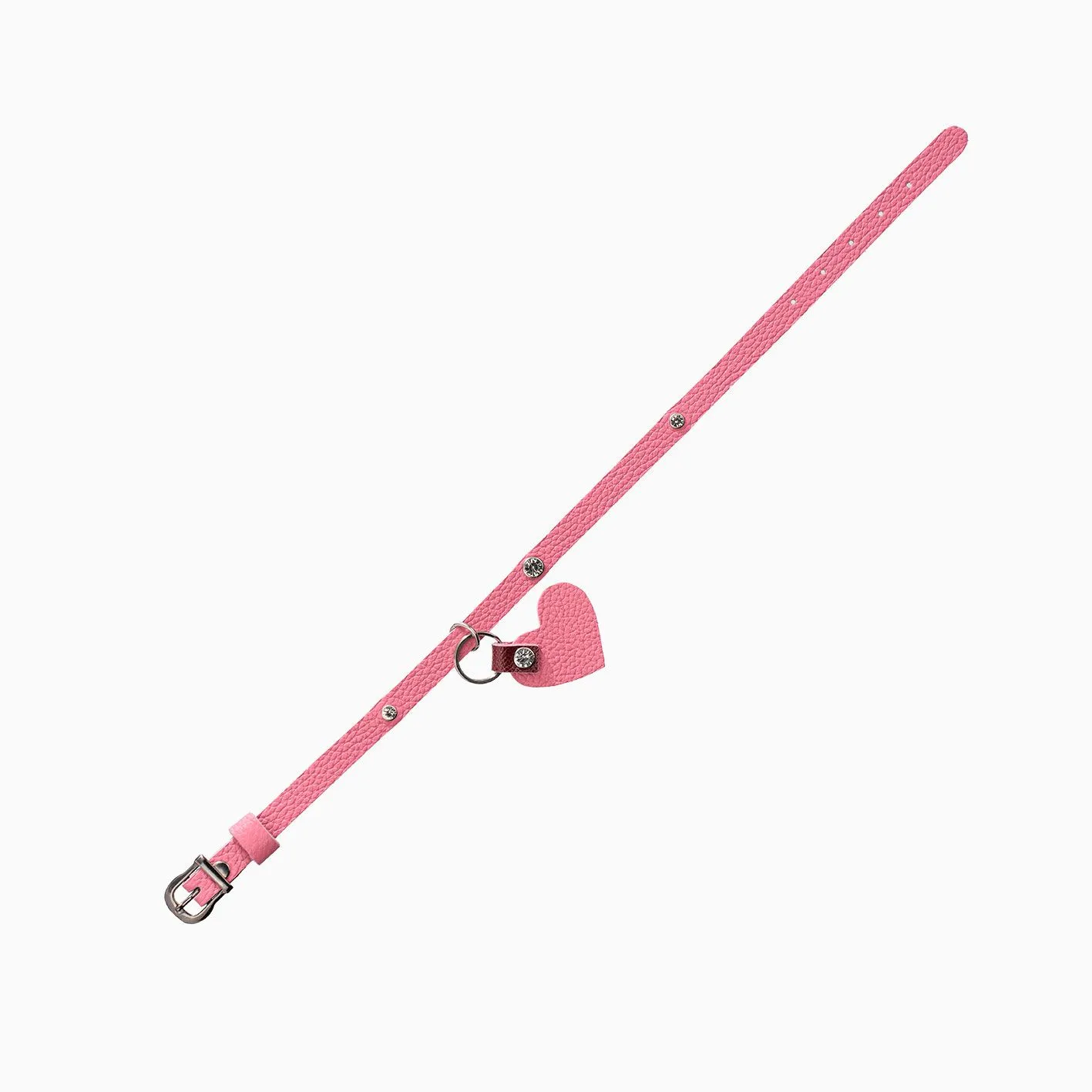 чокер со стразами и съёмным сердцем, розовый в России