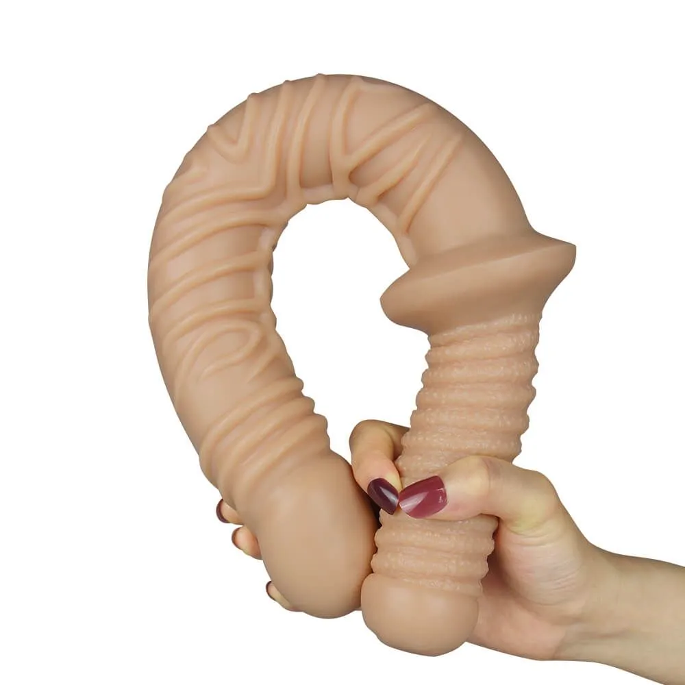 фаллоимитатор двойной lovetoy дамоклов меч, телесный в России