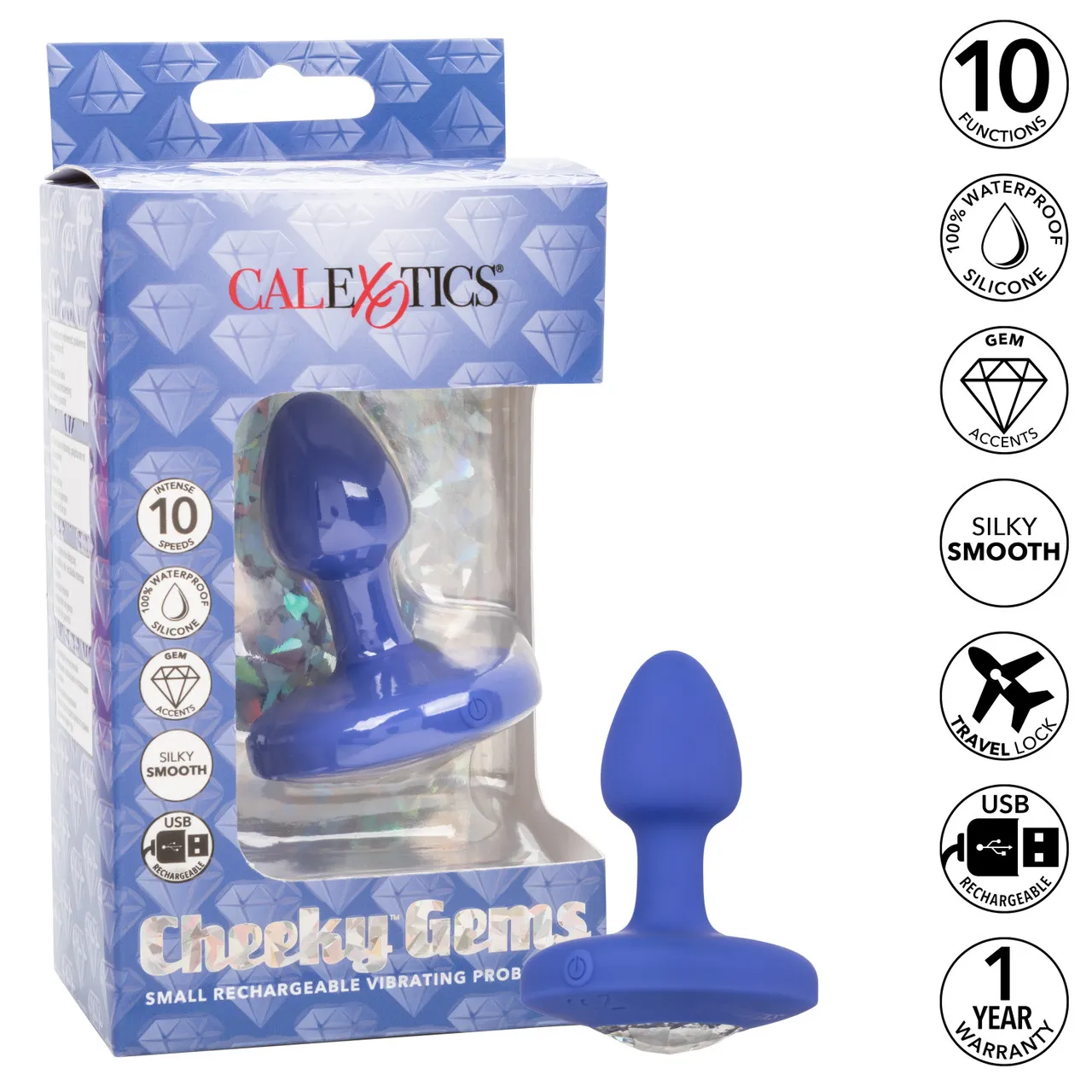 перезаряжаемая анальная вибропробка cheeky gems small rechargeable vibrating probe в России