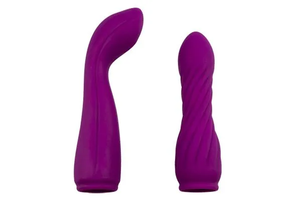 Насадки на вибратор 2X Adrien Lastic Vaginal set, фиолетовые