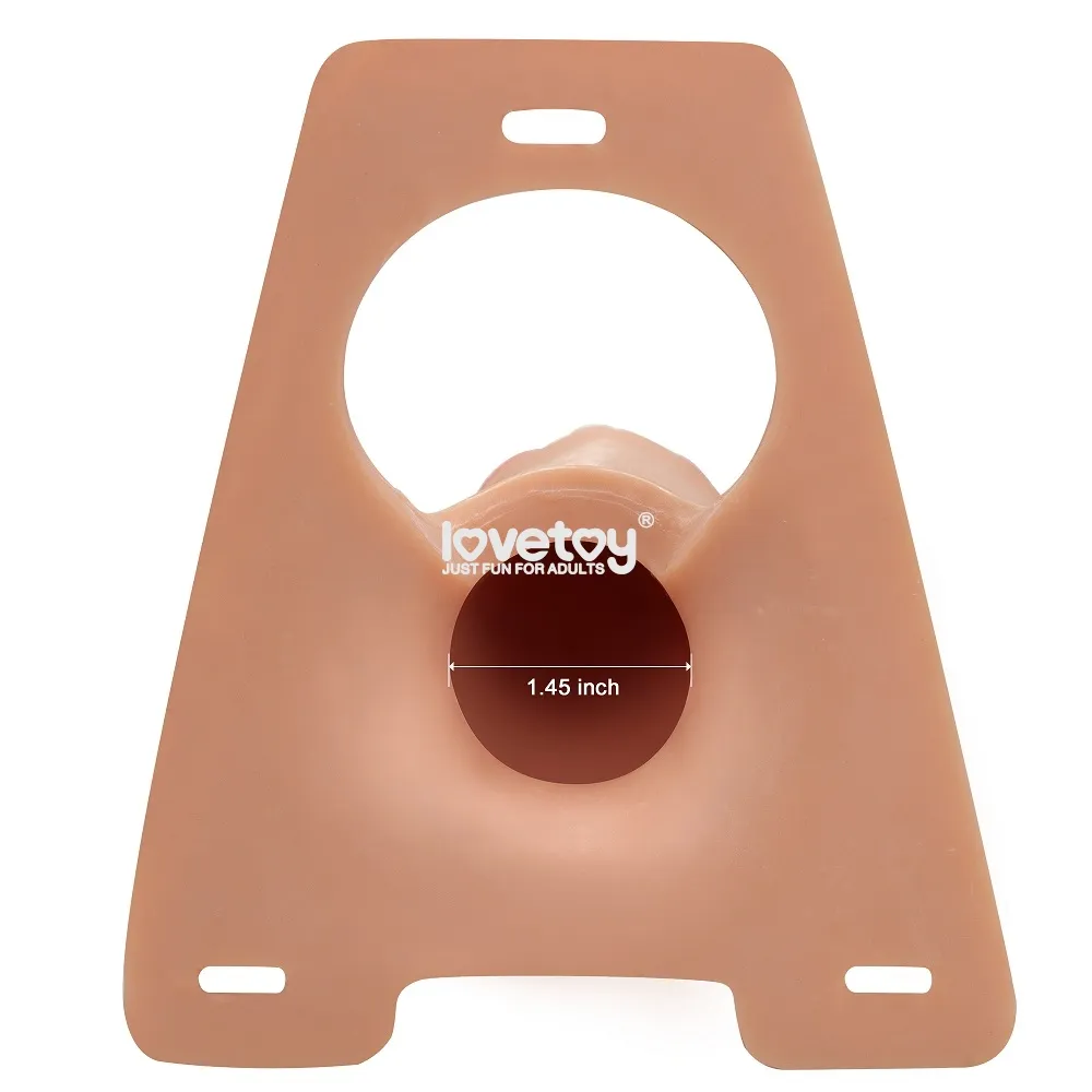 страпон-насадка полый ingen hollow big 21,5см, телесный в России