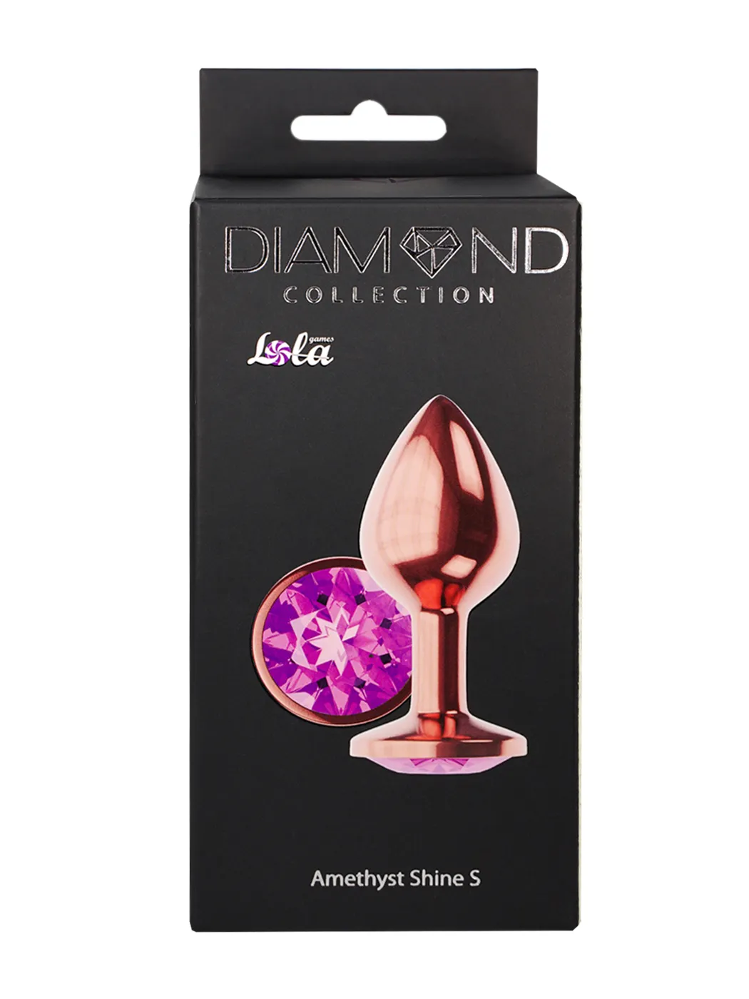 анальная пробка diamond amethyst shine s розовое золото 4025-01lola в России